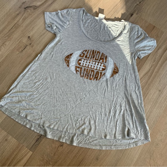 NWOT “Sunday Funday” Football Tee - Picture 3 of 5